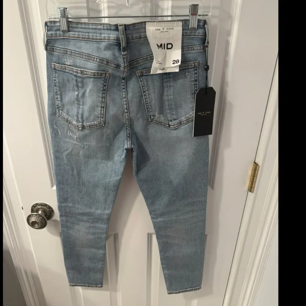 Rag & Bone Cate mid rise shorty skinny in Lou Size 28 - Picture 8 of 8